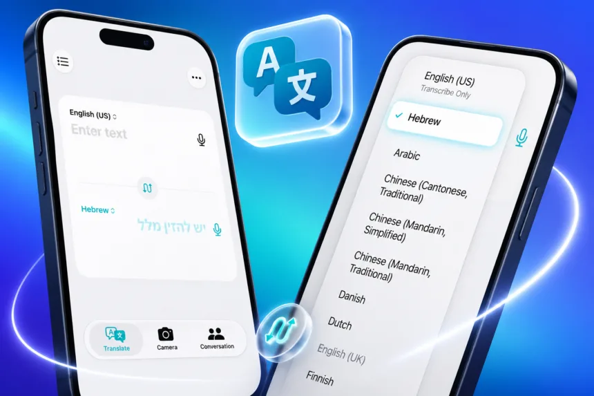 新增支持粤语:苹果 iOS 27 版翻译应用总支持语言数量达 30 种 图片关键词